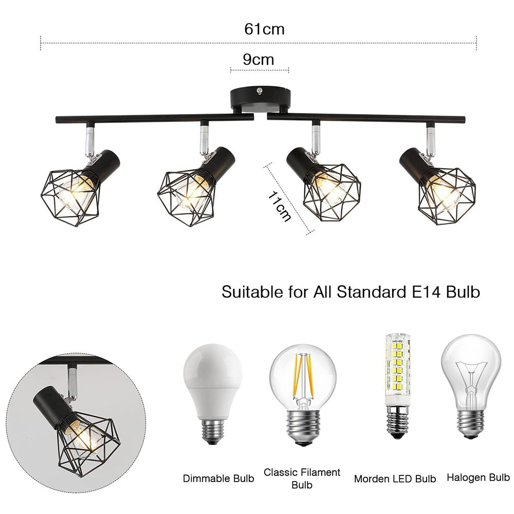 Modern Iron Adjustable Track Lighting