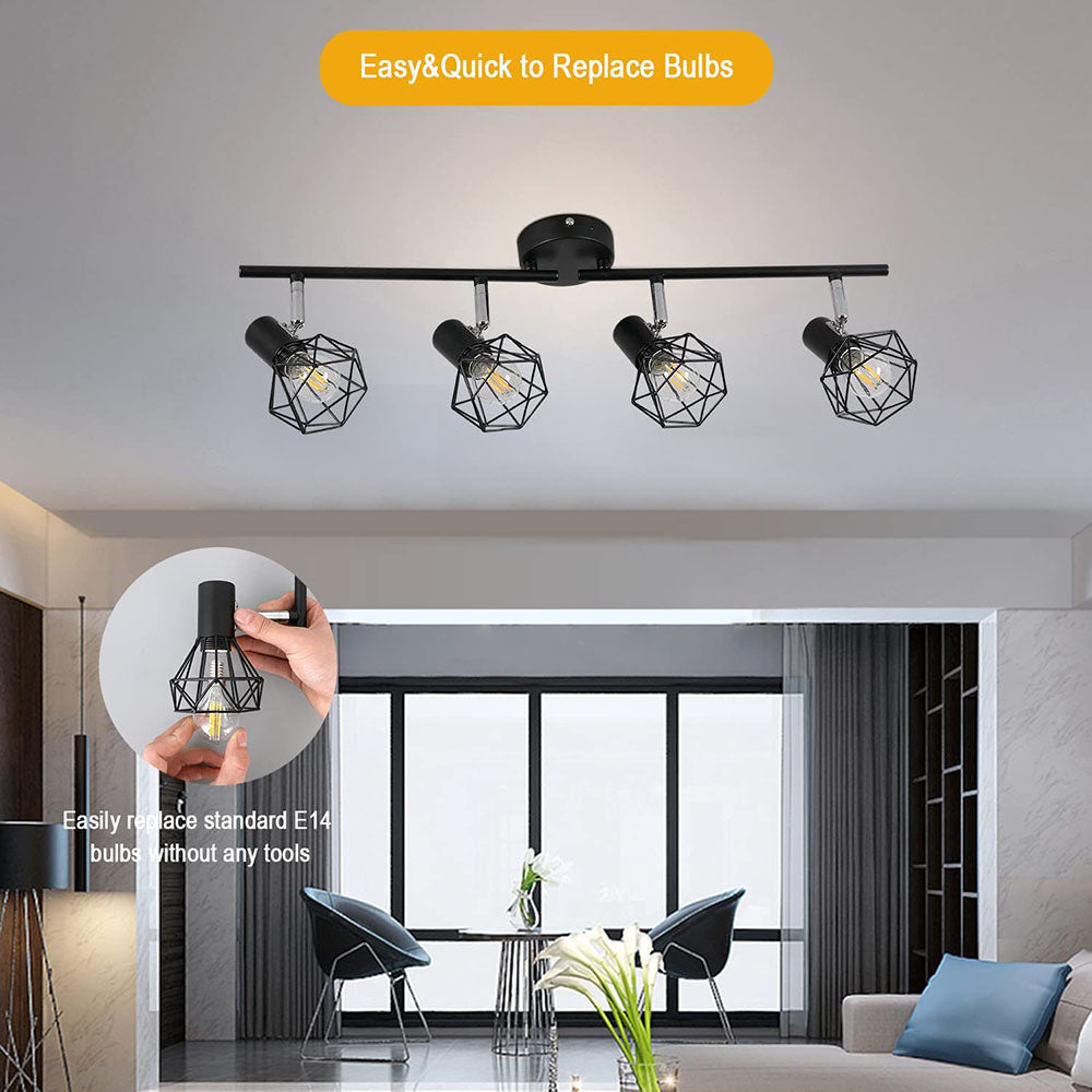 Modern Iron Adjustable Track Lighting