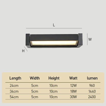 Modern Outdoor LED Wall Light