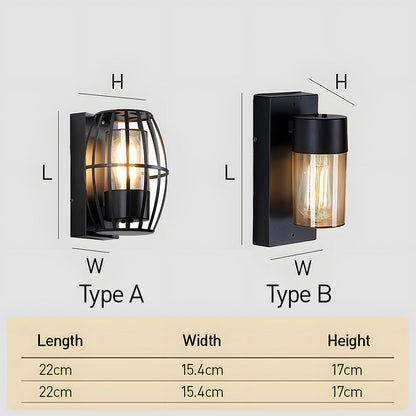 Modern Waterproof Outdoor Wall Light