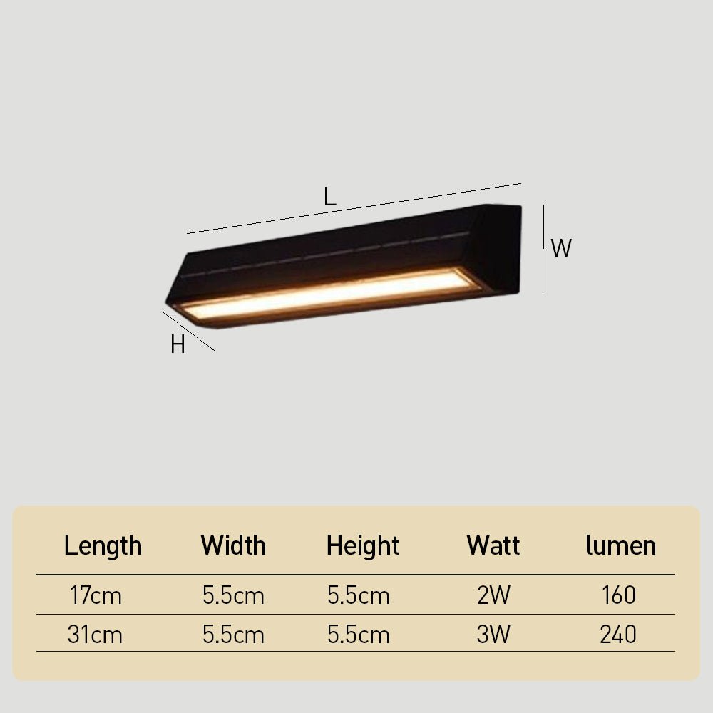 Modern Acrylic Solar Wall Lights