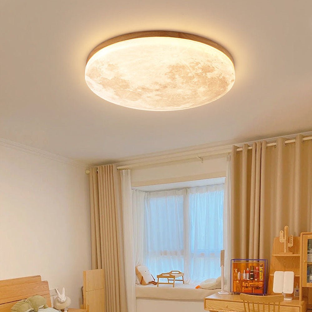 Variant image for Simple Minimalist Moon Round LED Ceiling Light | Flush Mount Ceiling Light | LED Ceiling Lights | Ceiling Light Fixture | Modern Ceiling Light – Emeglin-9
