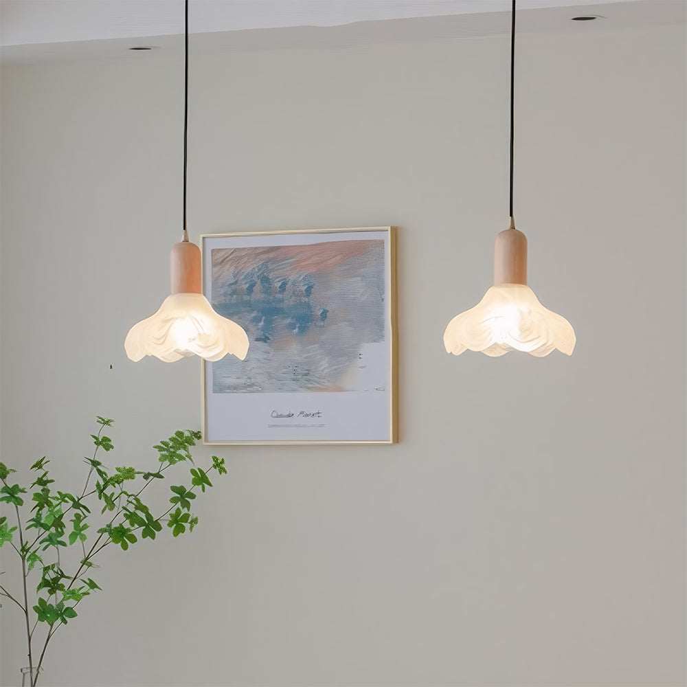 Retro Glass Shade Pendant Light
