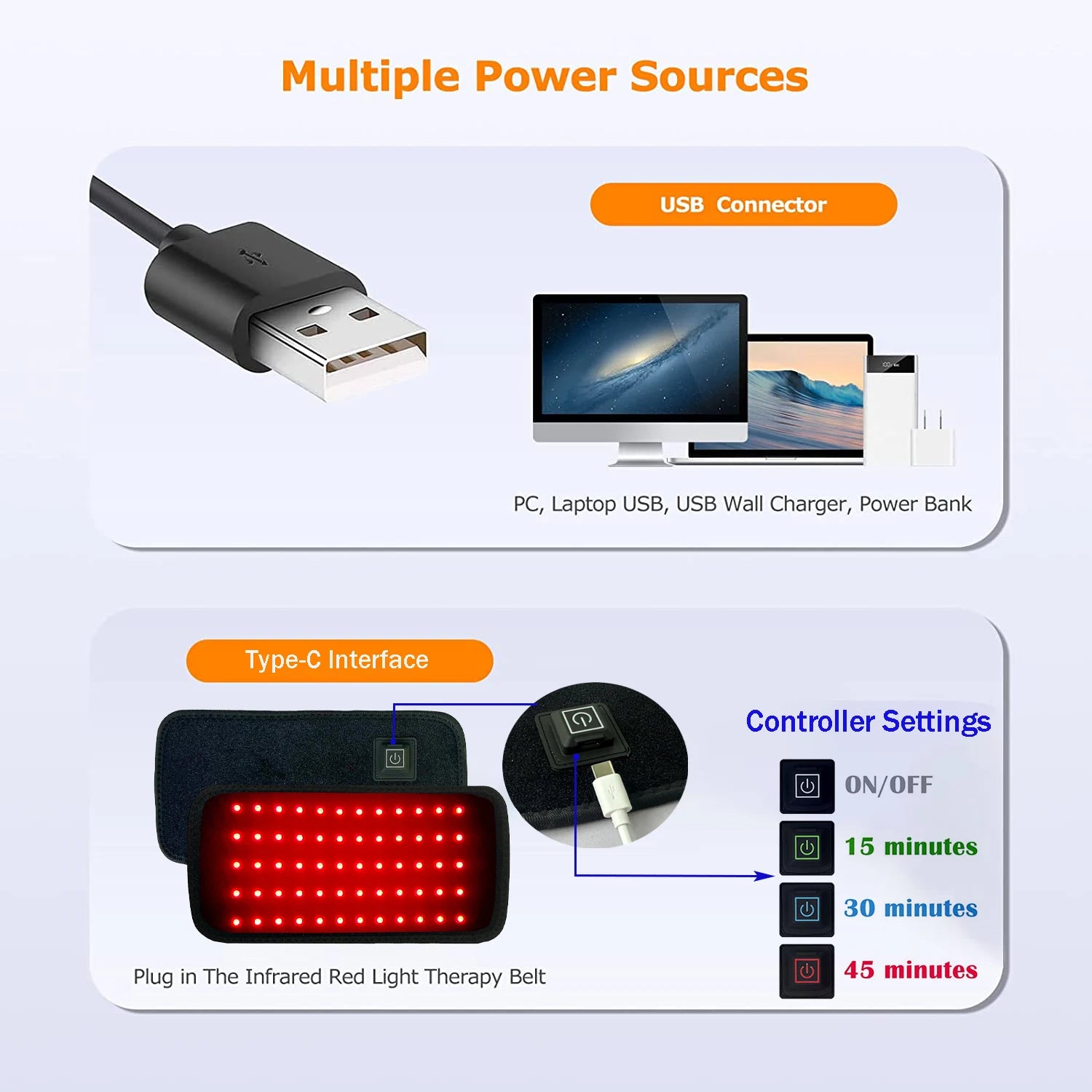 LED light Belt Pad