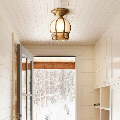 Single-Bulb Flush Mount Lighting