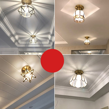 Single-Bulb Flush Mount Lighting