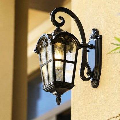 Solar Rustic Ancient Roman Cross Outdoor Wall Light