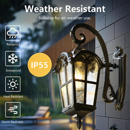 Solar Rustic Ancient Roman Cross Outdoor Wall Light