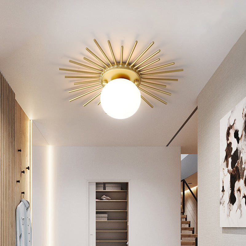 Spherical Flush Mount Lighting