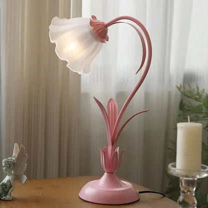 Vintage French Style Flower Table Lamp