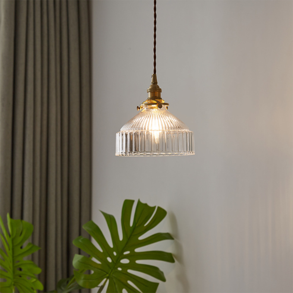 Vintage Glass Pendant Light