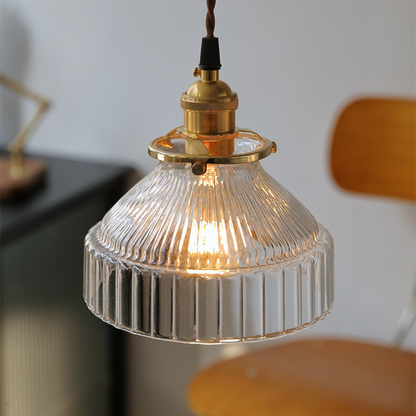 Vintage Glass Pendant Light