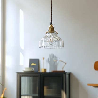 Vintage Glass Pendant Light