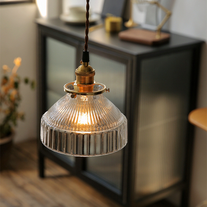 Vintage Glass Pendant Light