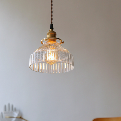 Vintage Glass Pendant Light