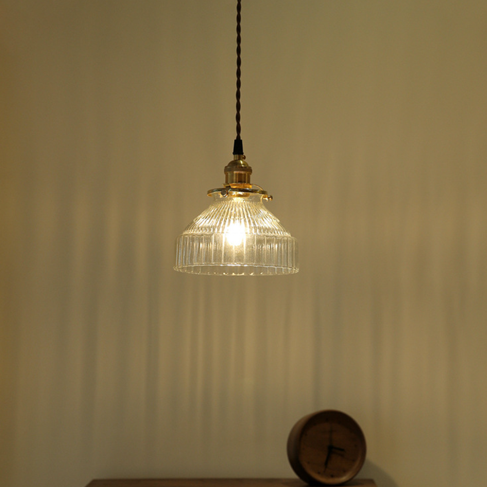 Vintage Glass Pendant Light