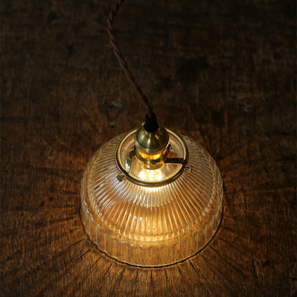 Vintage Glass Pendant Light