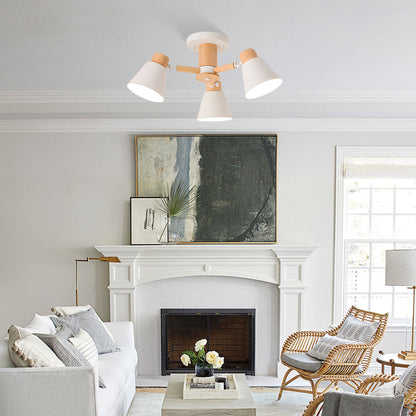 Wooden Flush Mount Ceiling Light