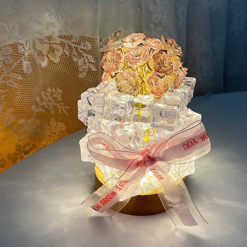 Crystal Flower Bouquet Lamp