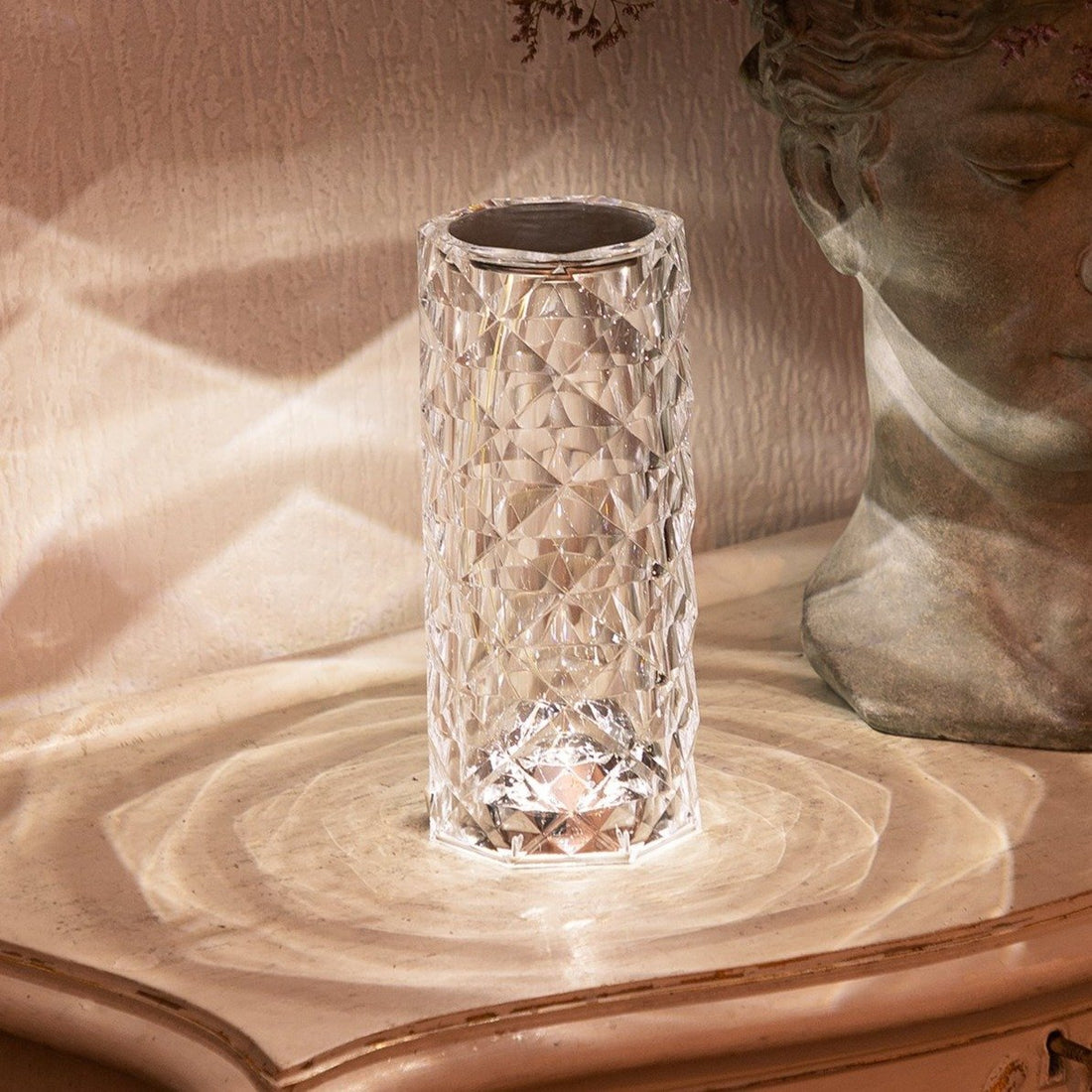 Crystal Vortex Table Lamp