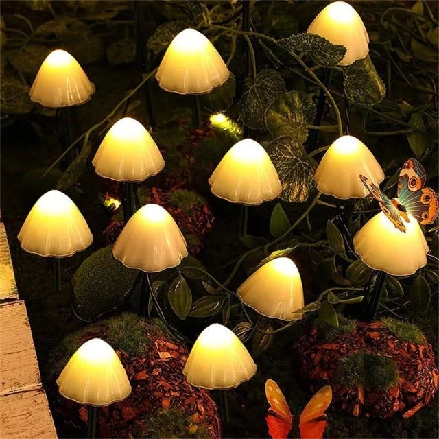 Variant image for Mushroom Fairy Lights | Solar Fairy Lights | Outdoor String Lights | Twinkle Lights | Garden String Lights – Emeglin-1