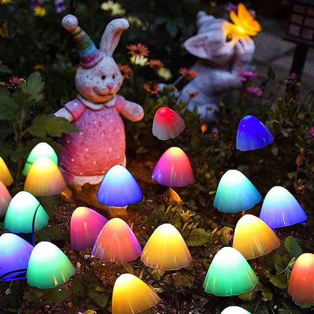 Variant image for Mushroom Fairy Lights | Solar Fairy Lights | Outdoor String Lights | Twinkle Lights | Garden String Lights – Emeglin-4