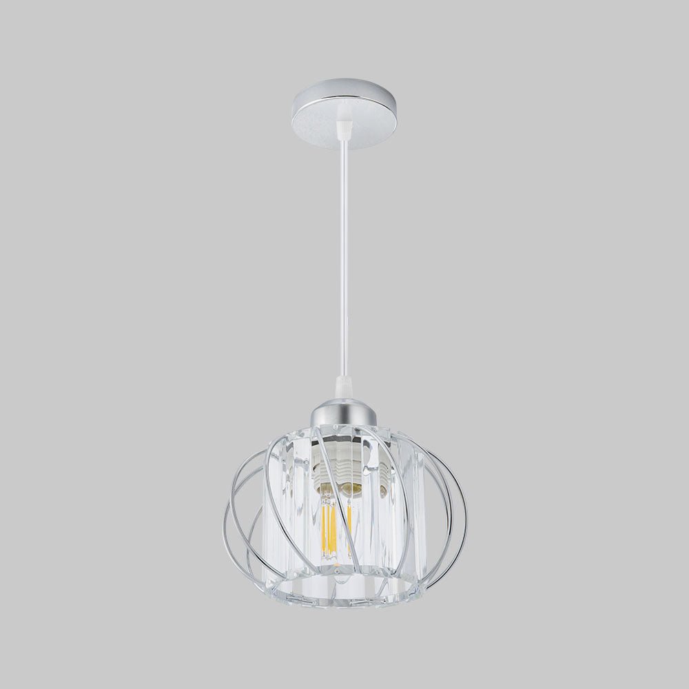 Variant image for Nordic Simple Globular Glass Pendant Light | Pendant | Kitchen Pendant Lighting | Ceiling Light Fixture | Glass Pendant Lights | E27 Bulb Base – Emeglin-3