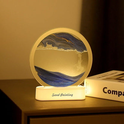Quicksand Mountain Painting LED Lamp