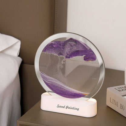 Quicksand Mountain Painting LED Lamp