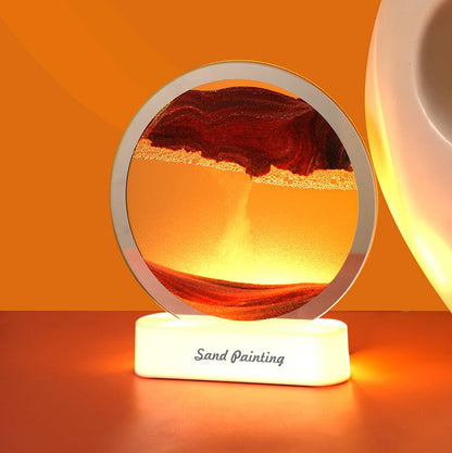 Quicksand Mountain Painting LED Lamp