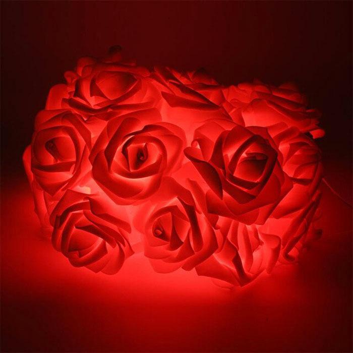 Variant image for Delightful Rose Blossom Strings | Lighted Rose | Romantic Bedroom Light | Rose Fairy Lights | Flower Night Light | Valentine’s Day Decor – Emeglin-4