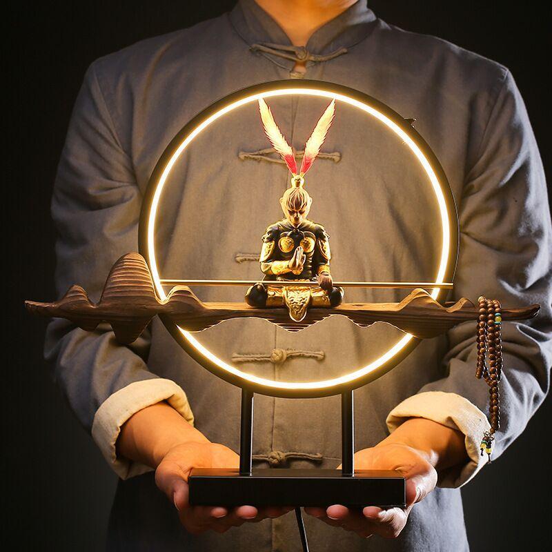 Variant image for The Kodo Warrior | Backflow Incense Burner | Ceramic Incense Holder | Spiritual Incense Waterfall | Aroma Diffuser Lamp | LED Incense Burner – Emeglin-3
