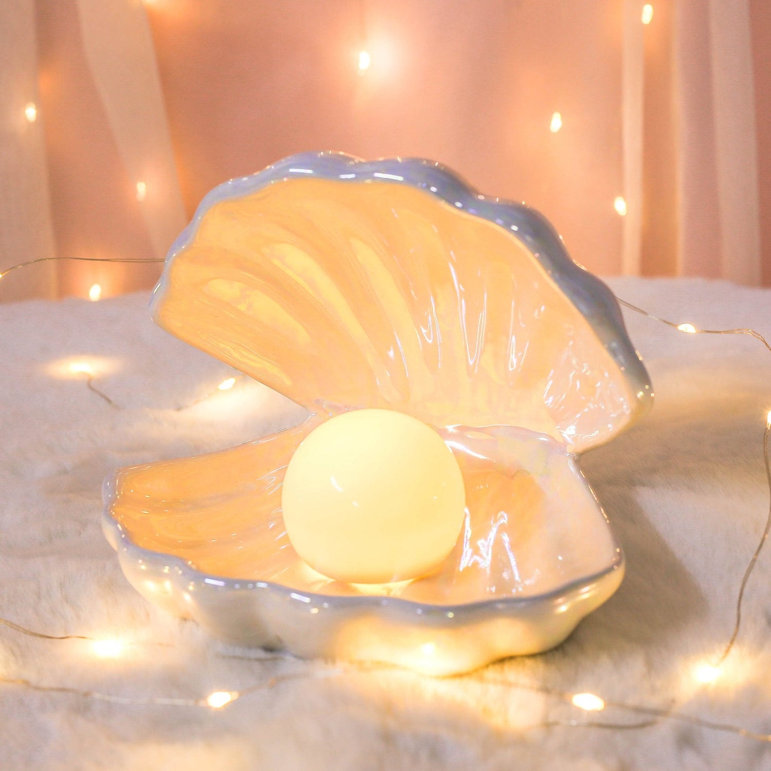 Variant image for The Pearl of Atlantis | Handmade LED Lamp | Ceramic Sculpture Lamp | Aesthetic Table Lamp | Decorative Desk Lamp | Artistic Table Lamp – Emeglin-1