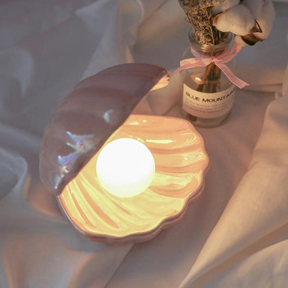 Variant image for The Pearl of Atlantis | Handmade LED Lamp | Ceramic Sculpture Lamp | Aesthetic Table Lamp | Decorative Desk Lamp | Artistic Table Lamp – Emeglin-2