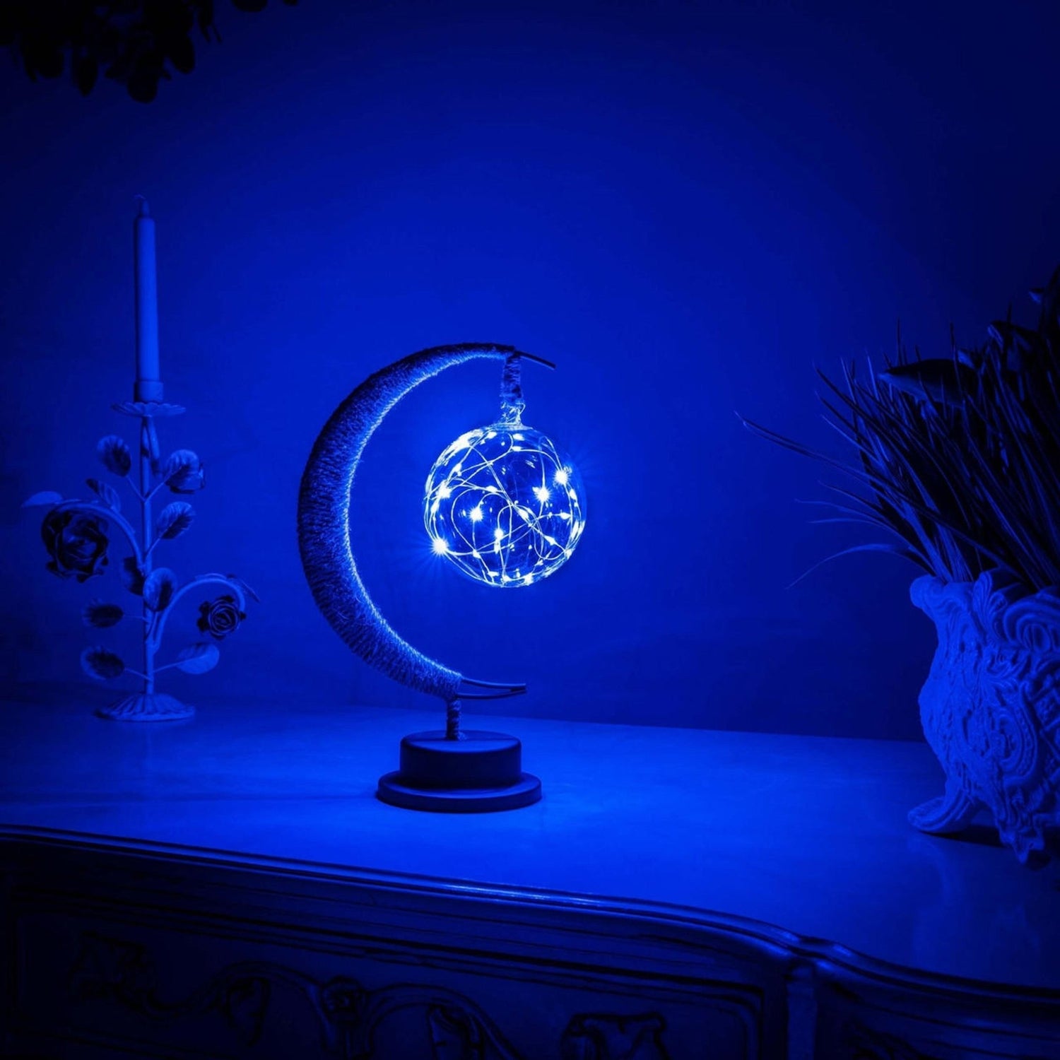 Variant image for Enchanted Lunar Lamp | LED Lamp | Moonlight Decor | Night Light | Home Ambiance | Unique Gift – Emeglin-3